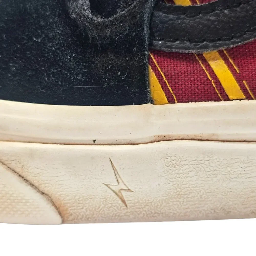Vans Harry Potter Gryffindor Red, Gold, & Black Sk-8 Hi Kidcore Sneakers